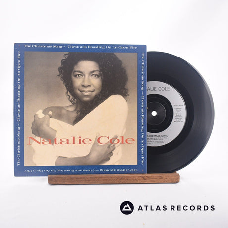 Natalie Cole The Christmas Song ~ Chestnuts Roasting On An Open Fire 7" Vinyl Record - Front Cover & Record