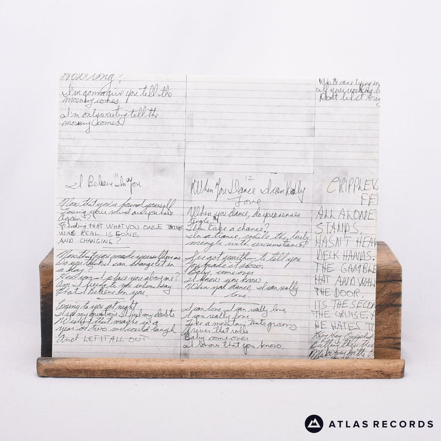 Neil Young - After The Gold Rush - Lyric Sheet A-3 B-5 LP Vinyl Record - EX/EX