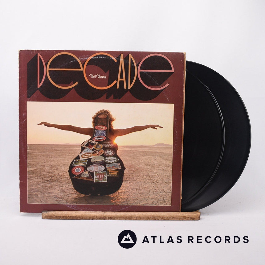 Neil Young Decade 3 x LP Vinyl Record - Front Cover & Record