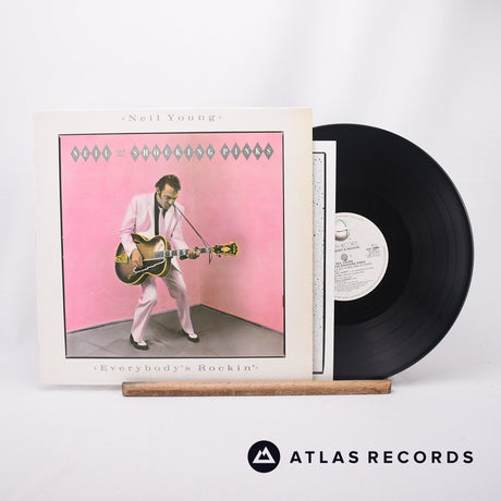Neil Young Everybody's Rockin' LP Vinyl Record - Front Cover & Record