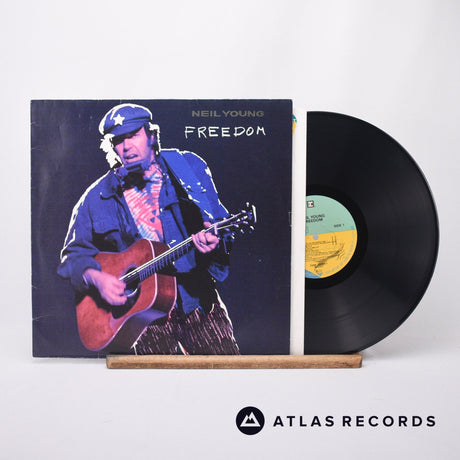 Neil Young Freedom LP Vinyl Record - Front Cover & Record