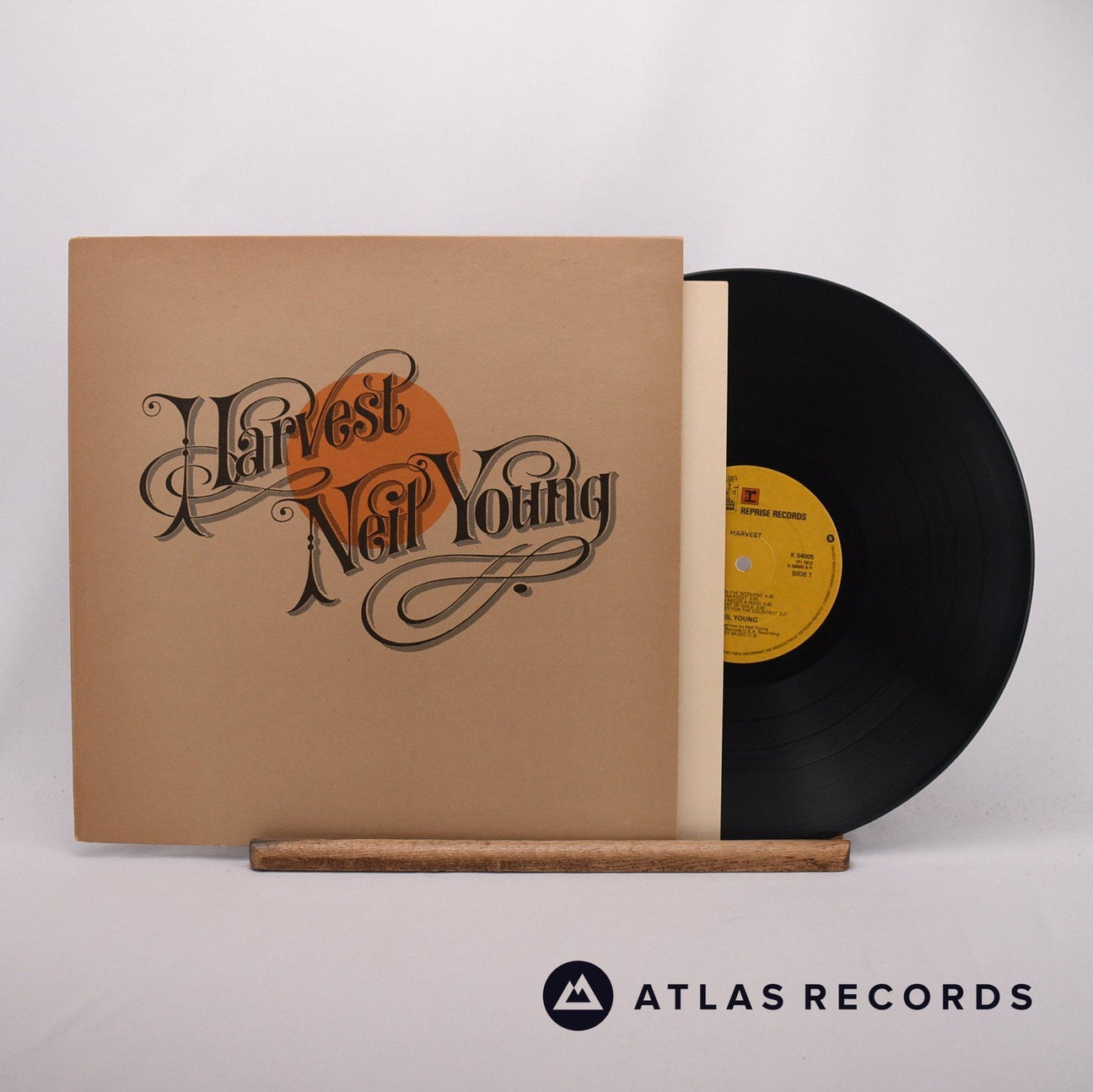Neil Young Harvest LP Vinyl Record - Front Cover & Record