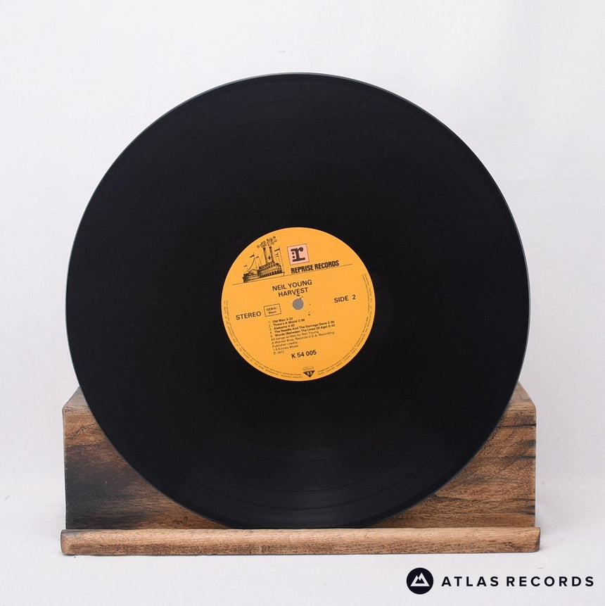 Neil Young - Harvest - Lyric Sheet Reissue Strawberry LP Vinyl Record - EX/EX