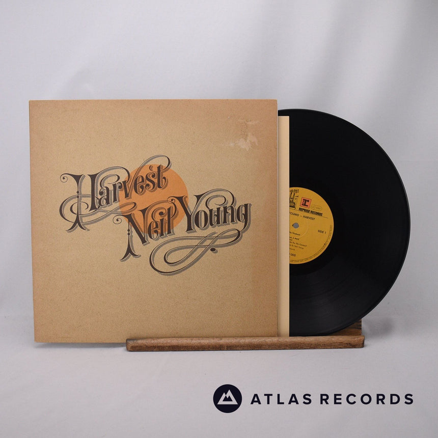 Neil Young Harvest LP Vinyl Record - Front Cover & Record