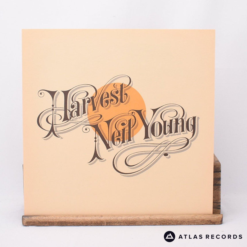 Neil Young - Harvest - Lyric Sheet Reissue Strawberry LP Vinyl Record - EX/EX