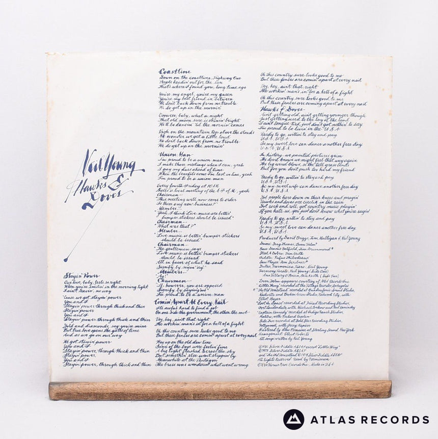 Neil Young - Hawks & Doves - LP Vinyl Record - VG+/VG+