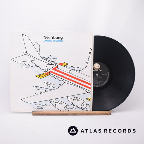 Neil Young Landing On Water LP Vinyl Record - Front Cover & Record