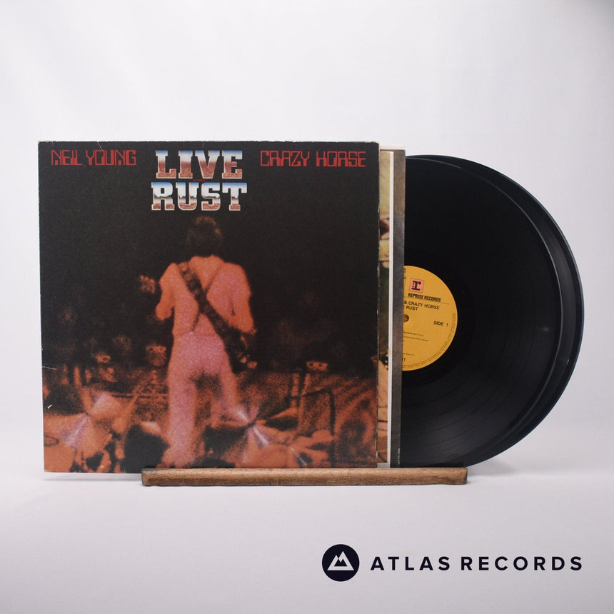 Neil Young Live Rust Double LP Vinyl Record - Front Cover & Record