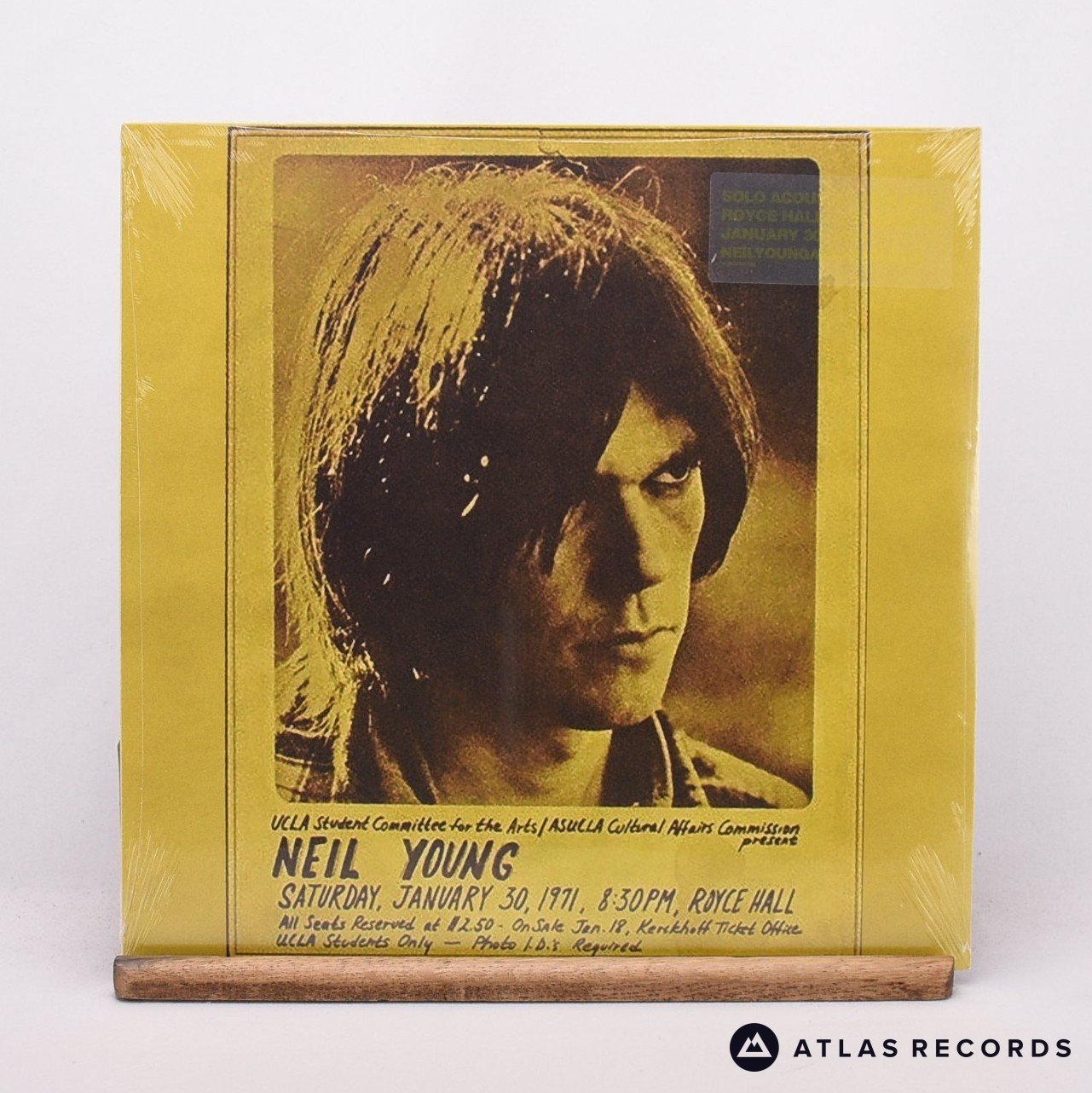 Neil Young Royce Hall 1971 LP Vinyl Record - Front Cover & Record