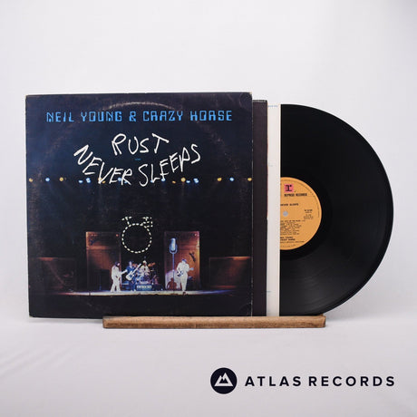 Neil Young Rust Never Sleeps LP Vinyl Record - Front Cover & Record