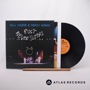 Neil Young Rust Never Sleeps LP Vinyl Record - Front Cover & Record