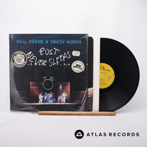 Neil Young Rust Never Sleeps LP Vinyl Record - Front Cover & Record