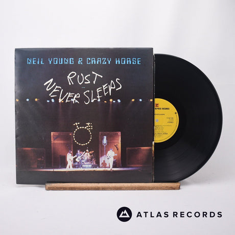 Neil Young Rust Never Sleeps LP Vinyl Record - Front Cover & Record