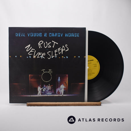 Neil Young Rust Never Sleeps LP Vinyl Record - Front Cover & Record