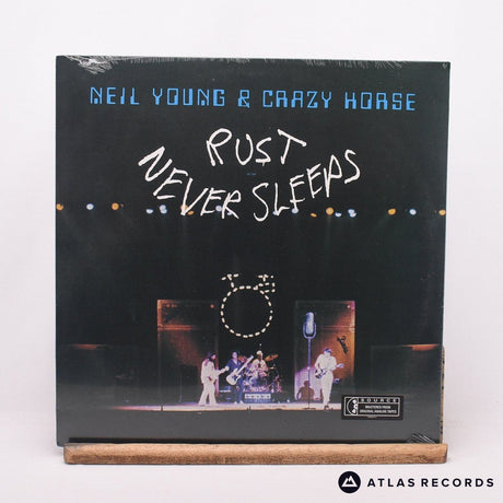 Neil Young Rust Never Sleeps LP Vinyl Record - Front Cover & Record