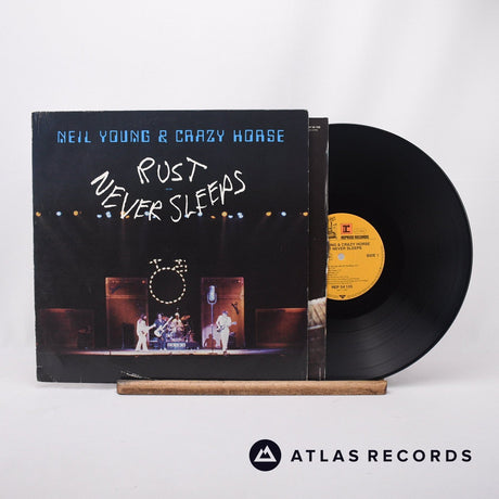 Neil Young Rust Never Sleeps LP Vinyl Record - Front Cover & Record