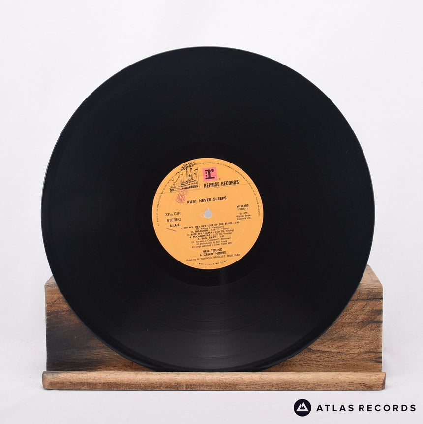 Neil Young - Rust Never Sleeps - Lyric Sheet LP Vinyl Record - VG+/EX