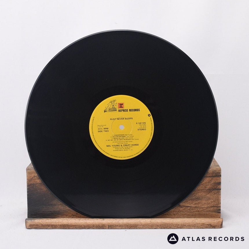 Neil Young - Rust Never Sleeps - Lyric Sheet A2 B1 LP Vinyl Record - EX/EX
