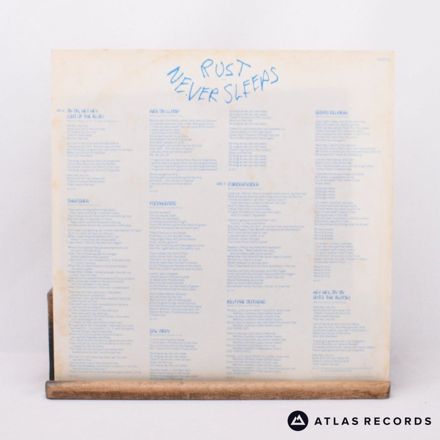 Neil Young - Rust Never Sleeps - Lyric Sheet LP Vinyl Record - VG+/VG+