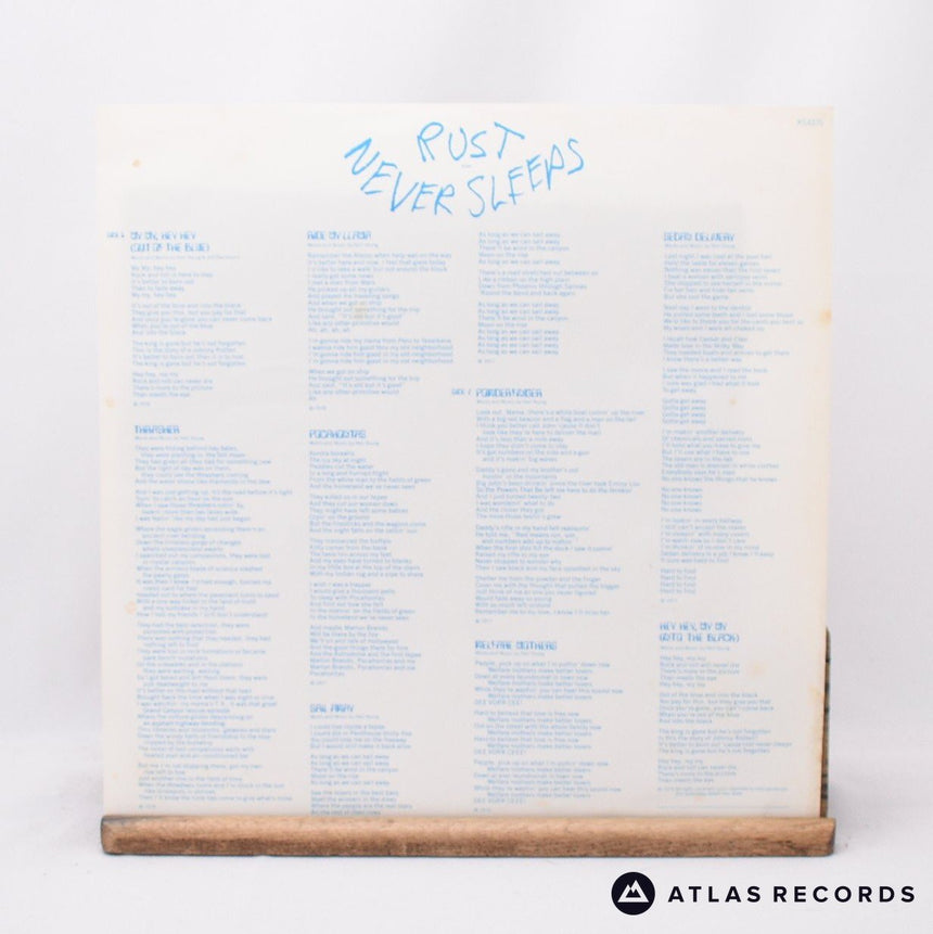 Neil Young - Rust Never Sleeps - Lyric Sheet LP Vinyl Record - VG+/EX