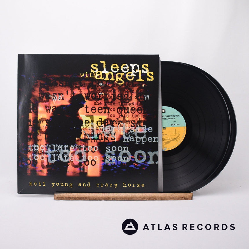 Neil Young - Sleeps With Angels - 1-A 1-B 1-C 1-D Double LP Vinyl Record - EX/EX