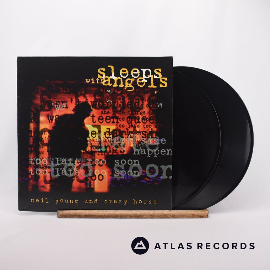 Neil Young Sleeps With Angels 2 x LP Vinyl Record - Front Cover & Record
