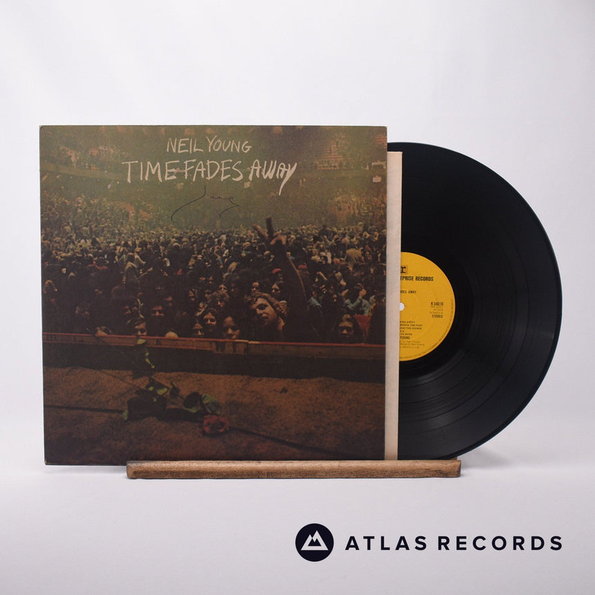 Neil Young Time Fades Away LP Vinyl Record - Front Cover & Record