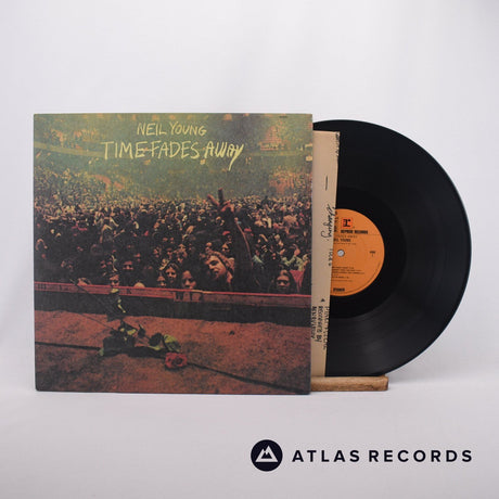 Neil Young Time Fades Away LP Vinyl Record - Front Cover & Record
