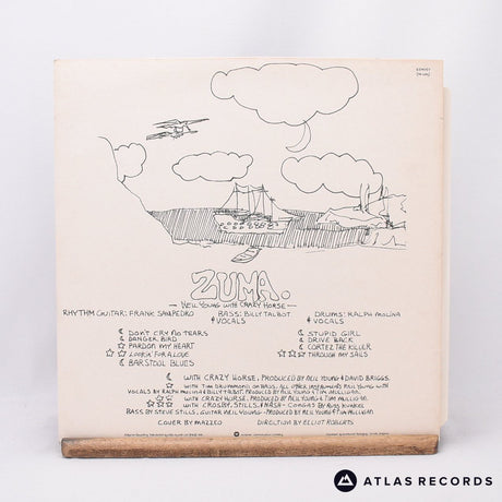 Neil Young - Zuma - Reissue Lyric Sheet LP Vinyl Record - EX/EX