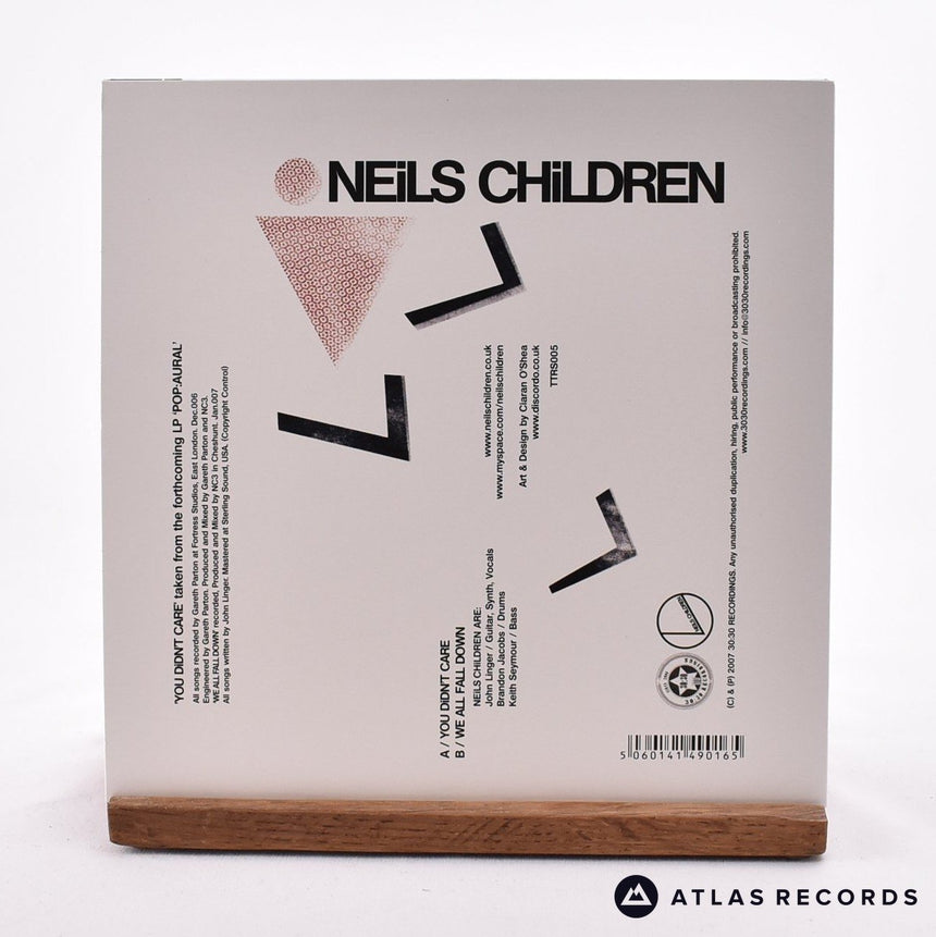Neils Children - You Didn't Care - White 7" Vinyl Record - NM/NM