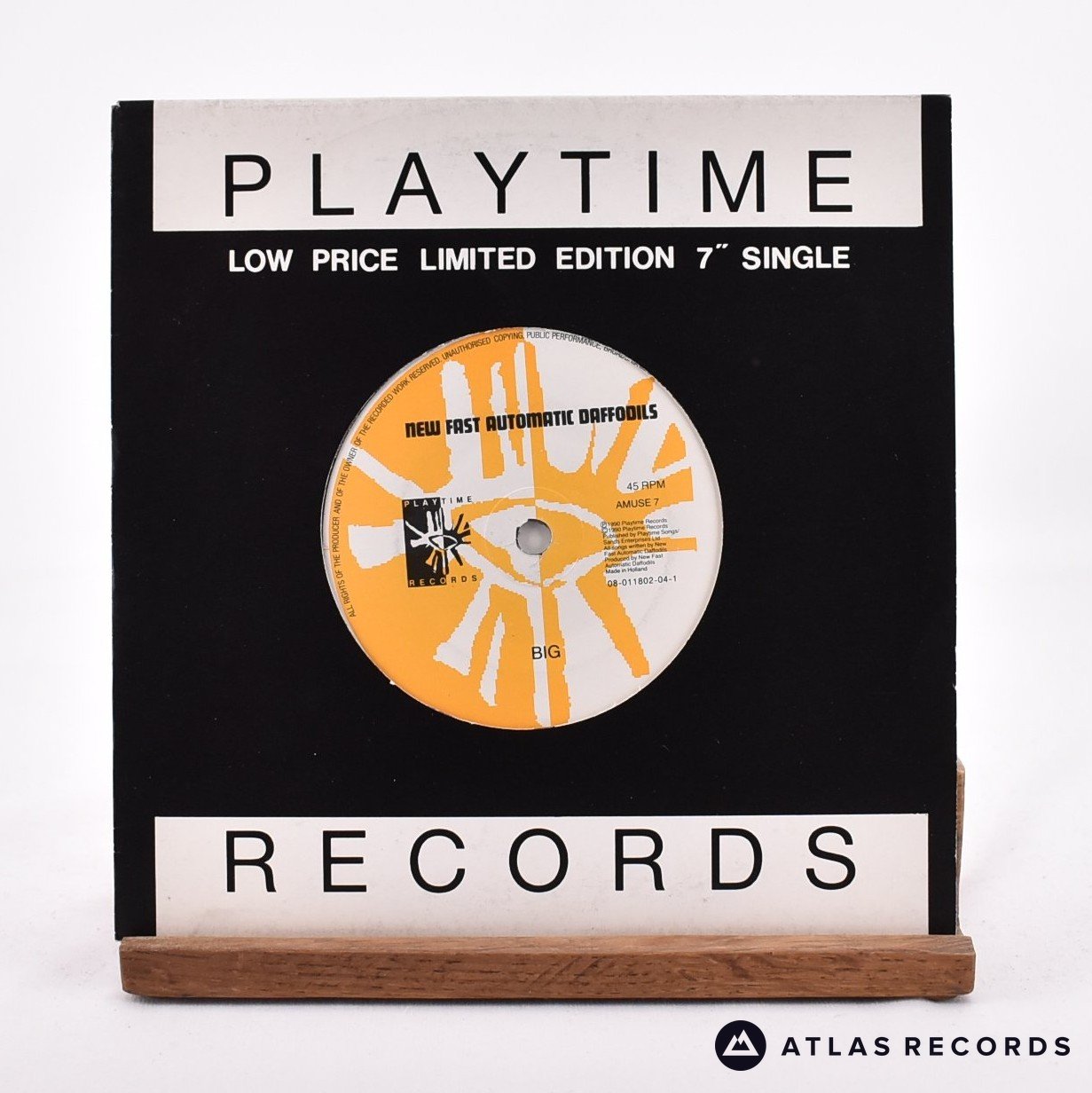 New Fast Automatic Daffodils Big 7" Vinyl Record - Front Cover & Record
