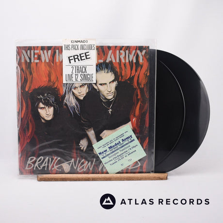 New Model Army Brave New World 2 x 12" Vinyl Record - Front Cover & Record