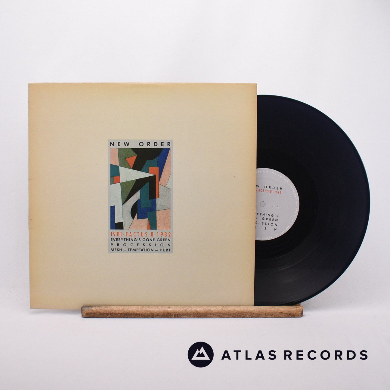 New Order 1981-1982 12" Vinyl Record - Front Cover & Record