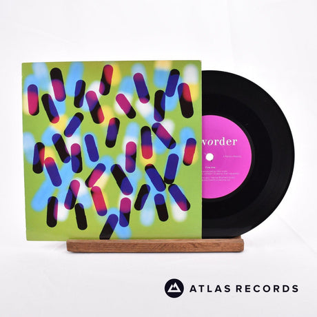 New Order Fine Time 7" Vinyl Record - Front Cover & Record