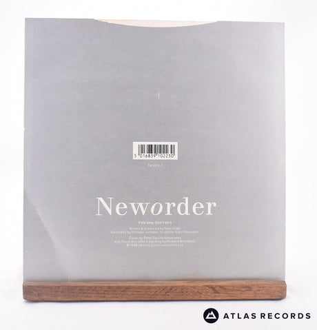 New Order - Fine Time - 7" Vinyl Record - EX/VG+