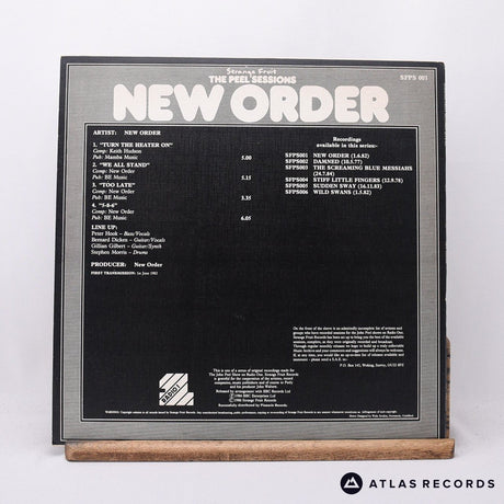 New Order - The Peel Sessions - A-2 1 B 12" Vinyl Record - VG+/EX
