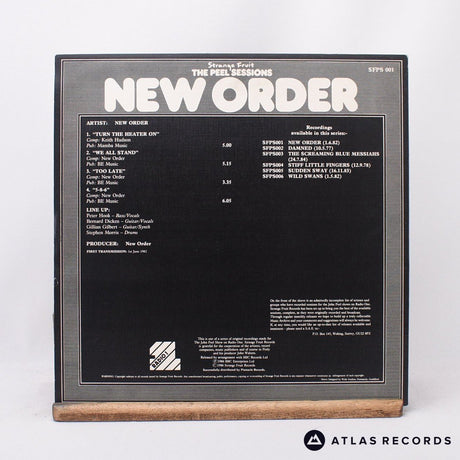 New Order - The Peel Sessions - Textured Sleeve 12" Vinyl Record - VG+/EX