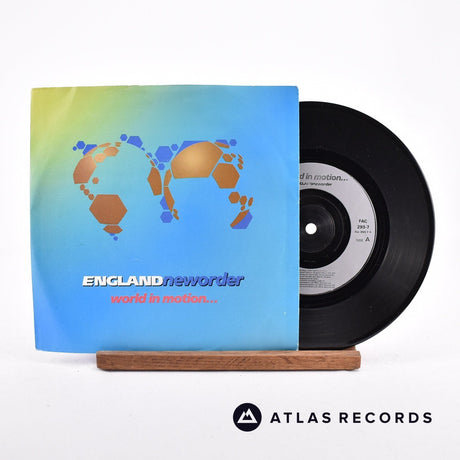 New Order World In Motion... 7" Vinyl Record - Front Cover & Record
