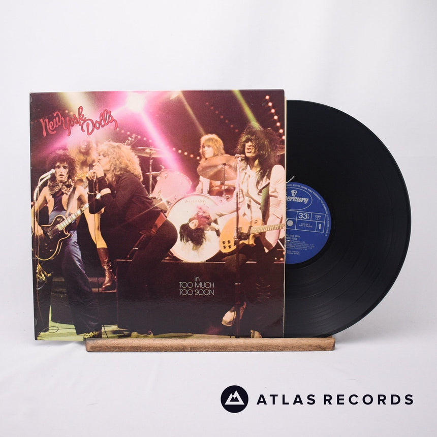 New York Dolls In Too Much Too Soon LP Vinyl Record - Front Cover & Record