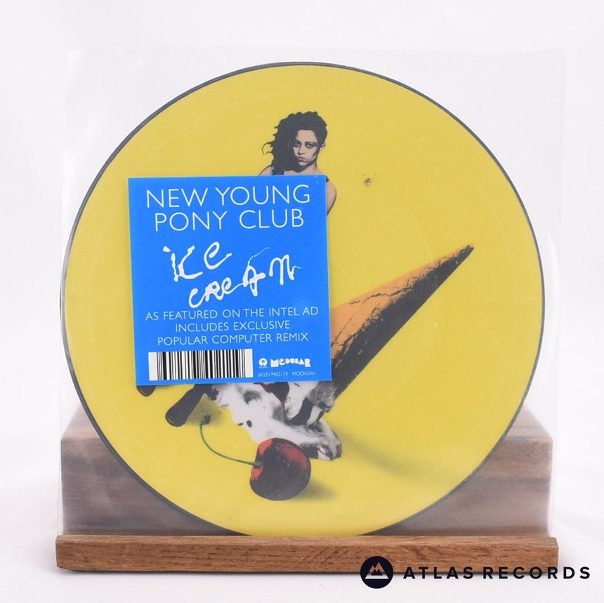 New Young Pony Club Ice Cream 7" Vinyl Record - Front Cover & Record
