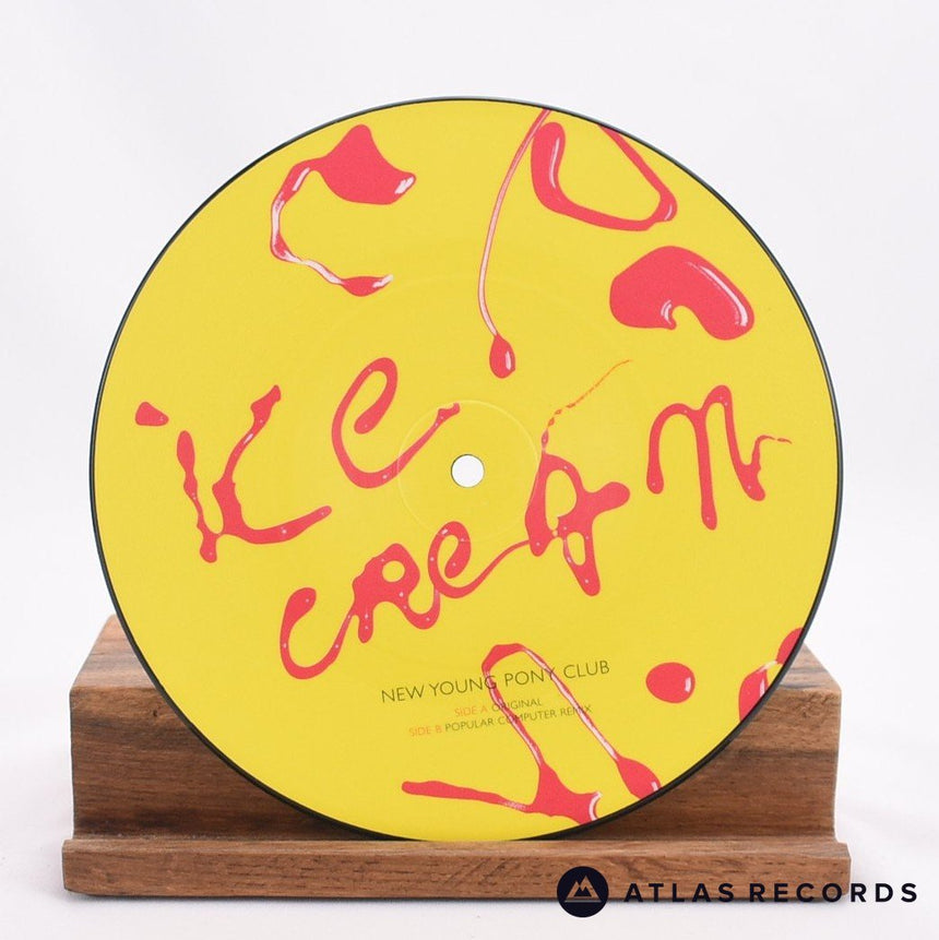 New Young Pony Club - Ice Cream - Picture Disc 7" Vinyl Record - EX/NM