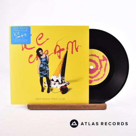 New Young Pony Club Ice Cream 7" Vinyl Record - Front Cover & Record