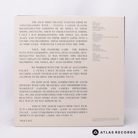 Nick Cave - Idiot Prayer - Double LP Vinyl Record - NM/EX