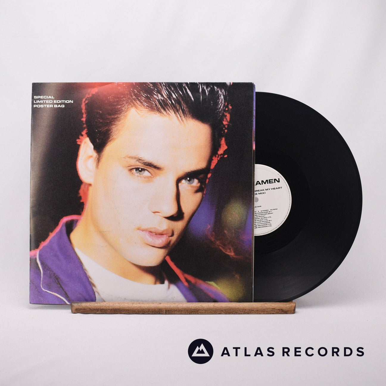 Nick Kamen Each Time You Break My Heart 12" Vinyl Record - Front Cover & Record