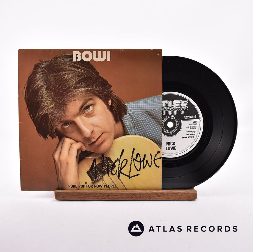 Nick Lowe Bowi 7" Vinyl Record - Front Cover & Record