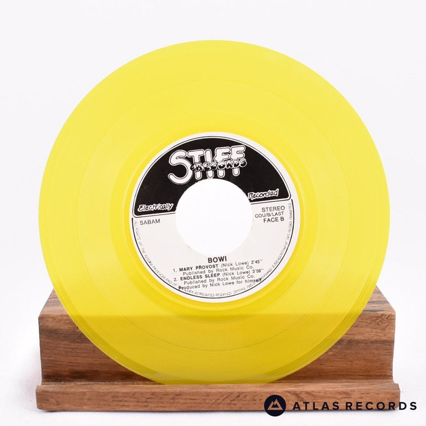 Nick Lowe - Bowi - Yellow 7" EP Vinyl Record - EX