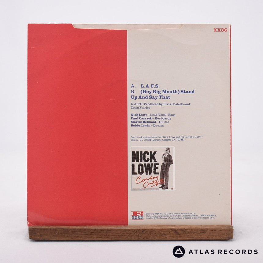 Nick Lowe - L.A.F.S. - 7" Vinyl Record - EX/EX