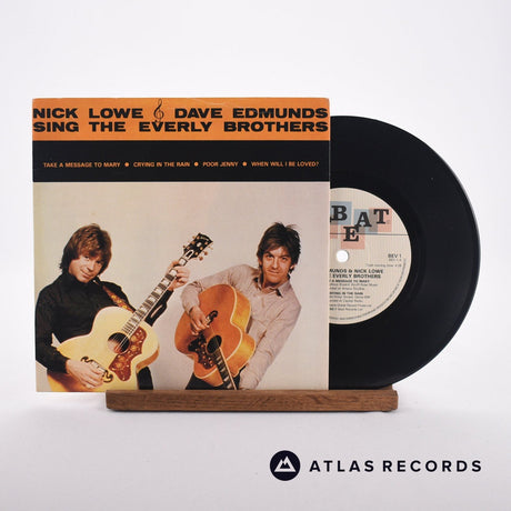 Nick Lowe Nick Lowe & Dave Edmunds Sing The Everly Brothers 7" Vinyl Record - Front Cover & Record