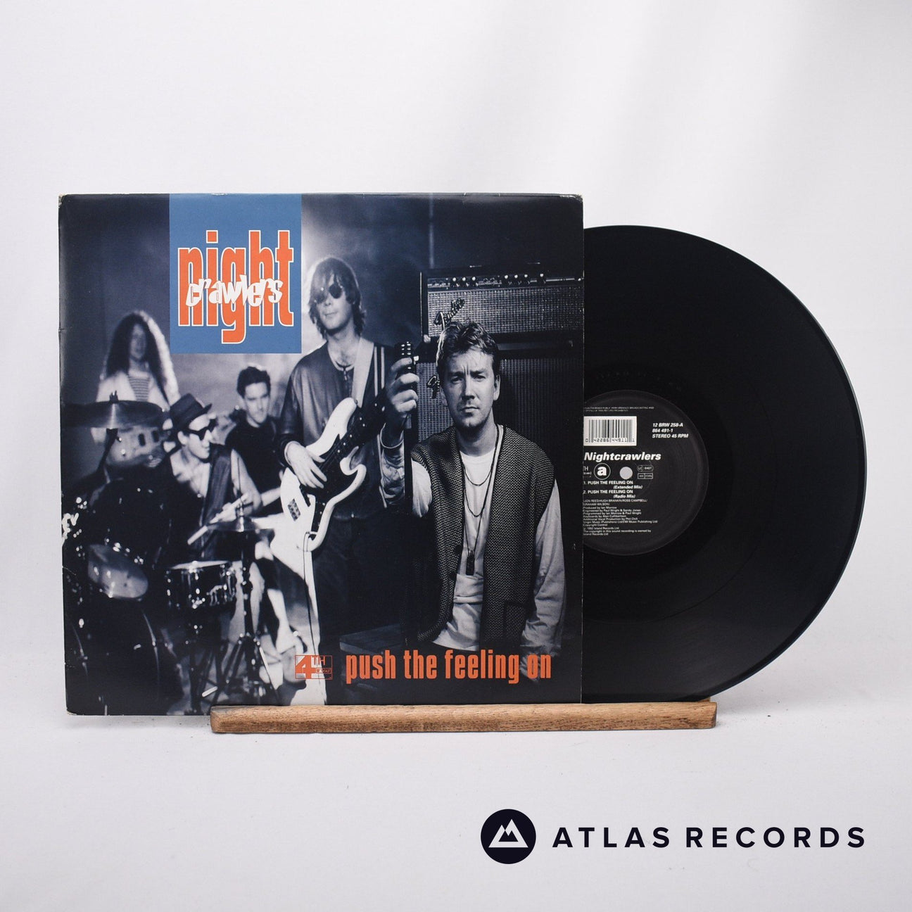 Nightcrawlers Push The Feeling On 12" Vinyl Record - Front Cover & Record