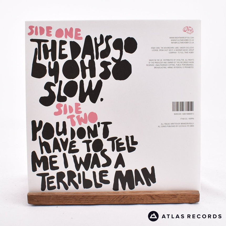 Nightmare Of You - The Days Go By Oh So Slow - 7" Vinyl Record - NM/NM